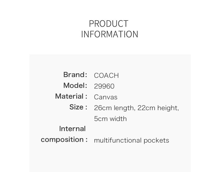 Coach Outlined Zip File Crossbody