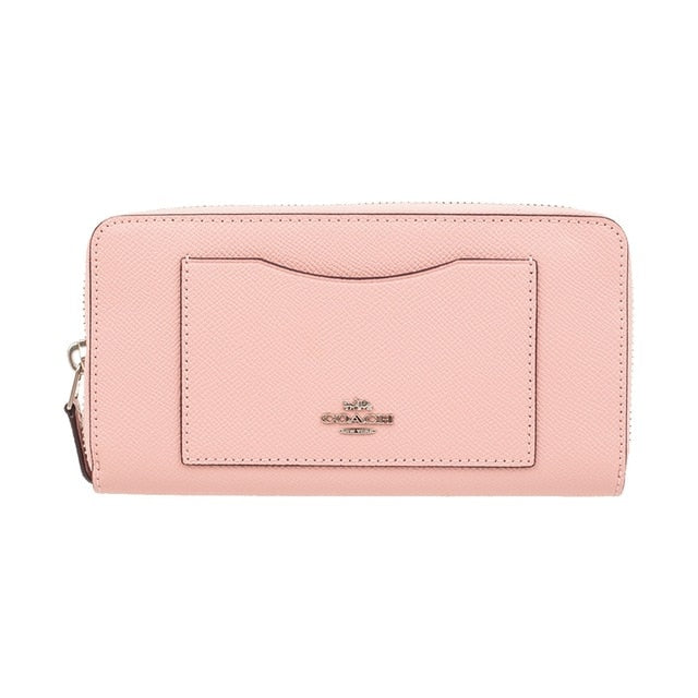Coach Crossgrain Leather Accordion Zip Wallet