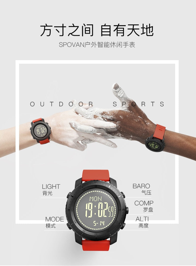 Spovan Smart Watch Waterproof Outdoor Sports Cross-border