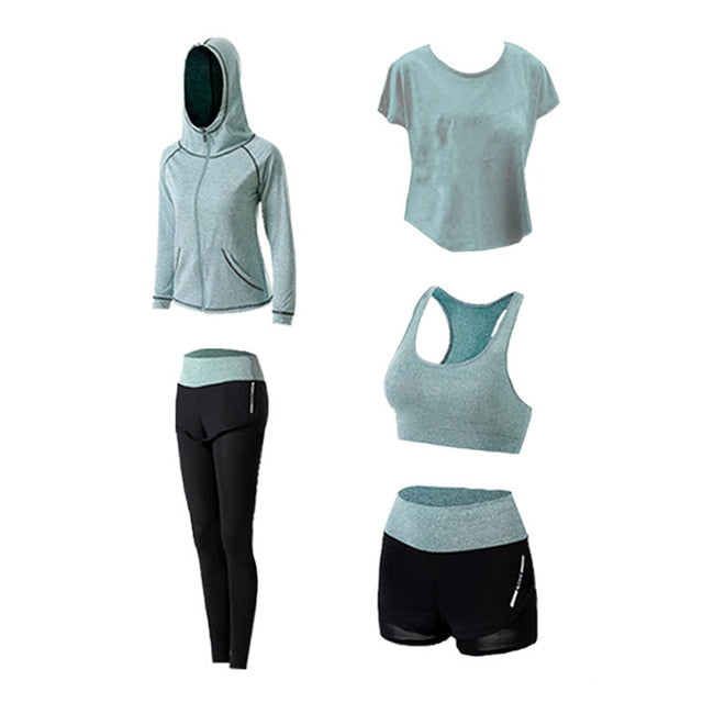 Seamless Yoga Set Women Fitness Clothing Sportswear Gym Leggings Thick Push-Ups Sports Bra 3 Piece Sports Suit BHD2
