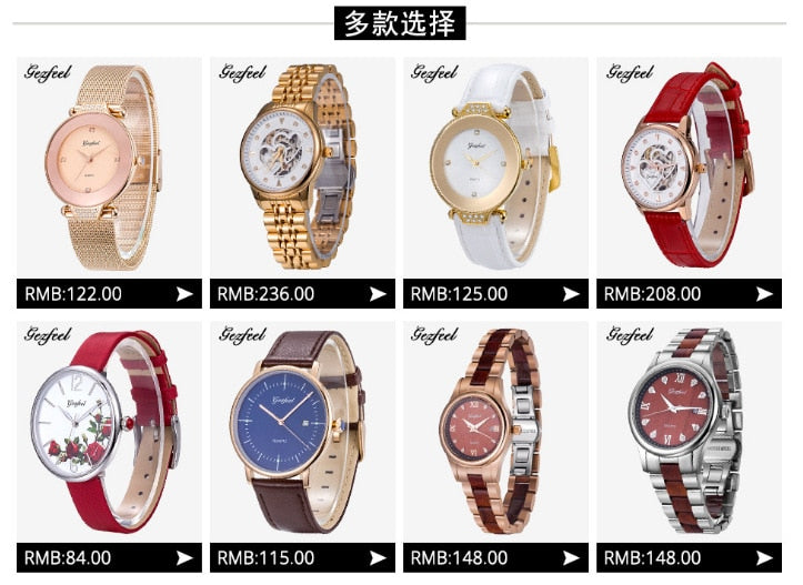New College Fashion Simple Wind Stainless Steel Real Belt Watch Female Student Waterproof Quartz