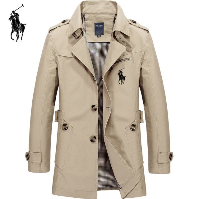 Mens Business Jacket 2020 Fashion Autumn Men Long Windbreaker Jackets Overcoat Male Casual Winter Trench Outwear Coat