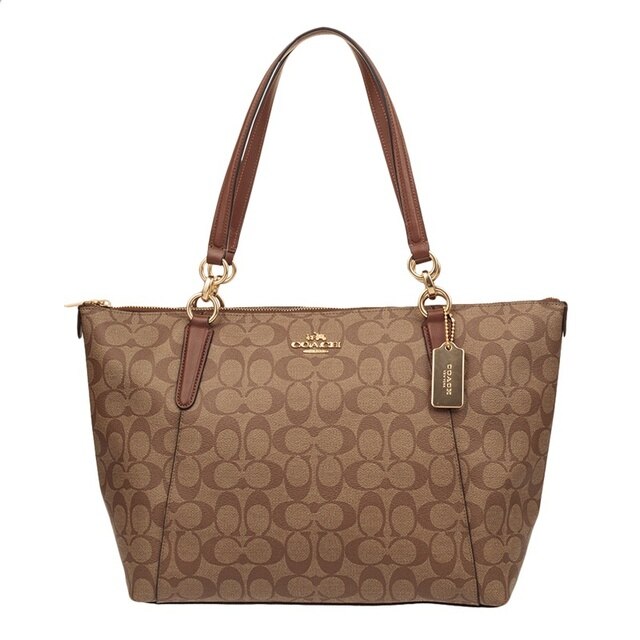COACH AVA Signature Tote Handbag Purse Shoulder Bag F58318