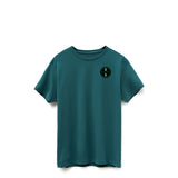 Camiseta orgánica con tira azul ** Elige tu diseño **