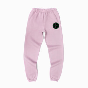 Organic Sweatpants - Pink Strip Patch