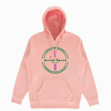 Organic Hooded Pullover - Pink Strip