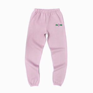 Pantalones deportivos orgánicos con franja rosa"Elige tu diseño"