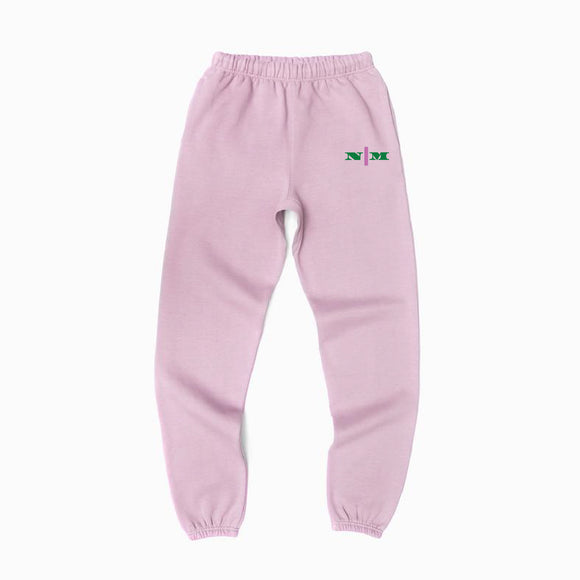 Pantalones deportivos orgánicos con franja rosa