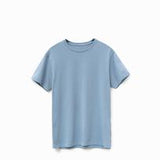 Camiseta orgánica con tira azul ** Elige tu diseño **