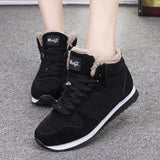 Women Winter Ankle Snow Sneakers Boots  Botas Mujer  Plus Size 35-47