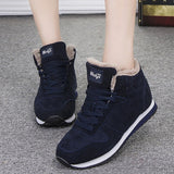 Women Winter Ankle Snow Sneakers Boots  Botas Mujer  Plus Size 35-47