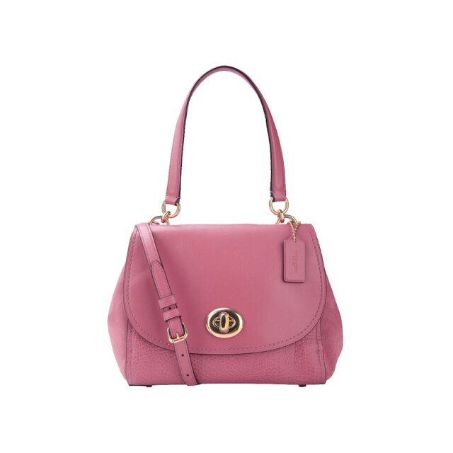 Coach F22348 Faye Mixed Materials Leather Satchel Carryal