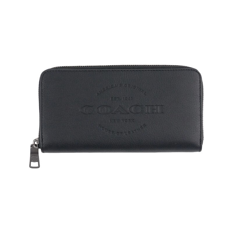 Coach F24648 Men's Accordion Natural Leather Wallet