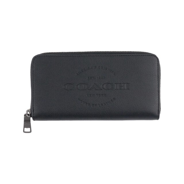Coach F24648 Men's Accordion Natural Leather Wallet