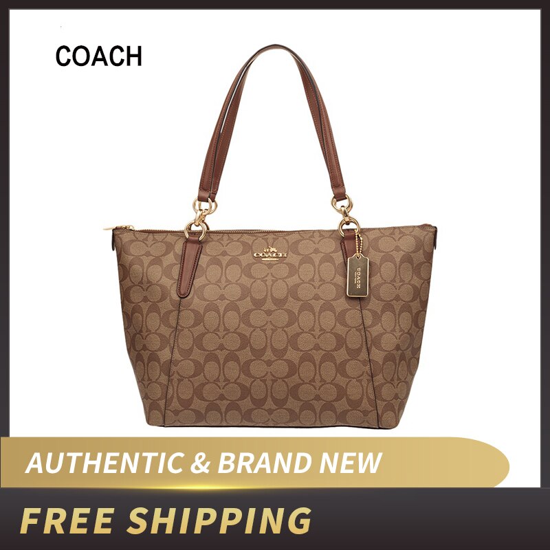 COACH AVA Signature Tote Handbag Purse Shoulder Bag F58318