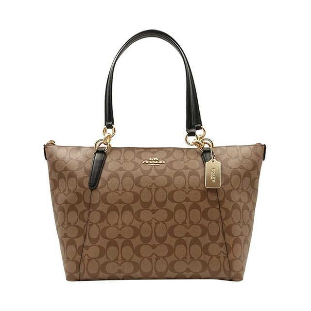 COACH AVA Signature Tote Handbag Purse Shoulder Bag F58318