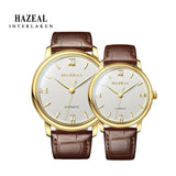 HAZEAL Switzerland Luxury Automatic Couple Watch For Lover Mechincal Wristwatch Waterproof Fashion relojes gift Women Man 2020