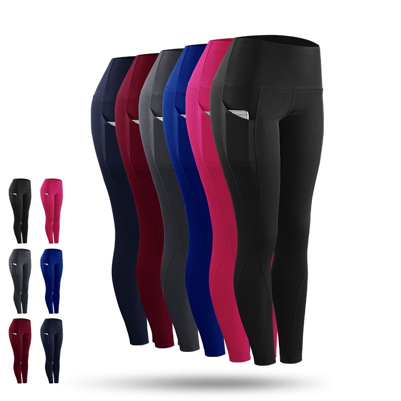 Women's Riding Fitness Elastic Compression Leggings High-Waist Sports Leggings Belt Training Fitness Pants