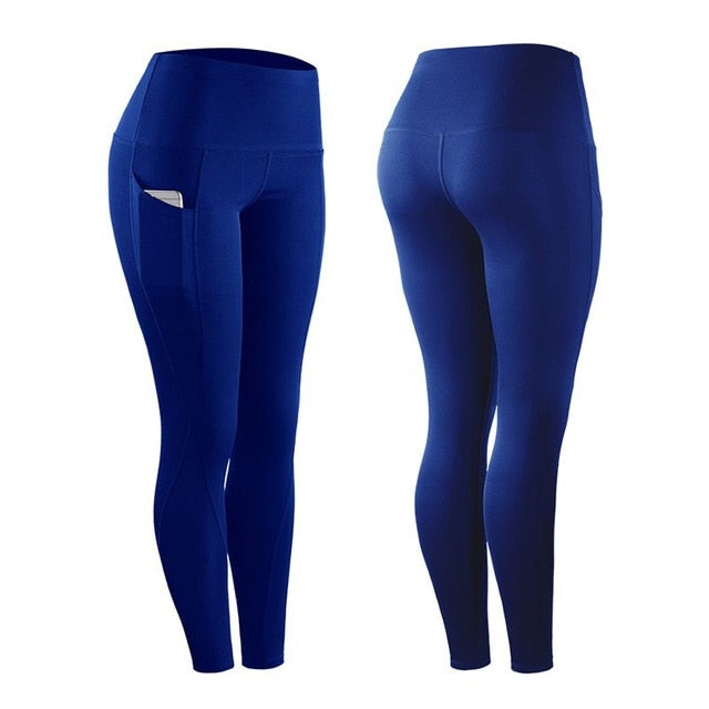 Women's Riding Fitness Elastic Compression Leggings High-Waist Sports Leggings Belt Training Fitness Pants