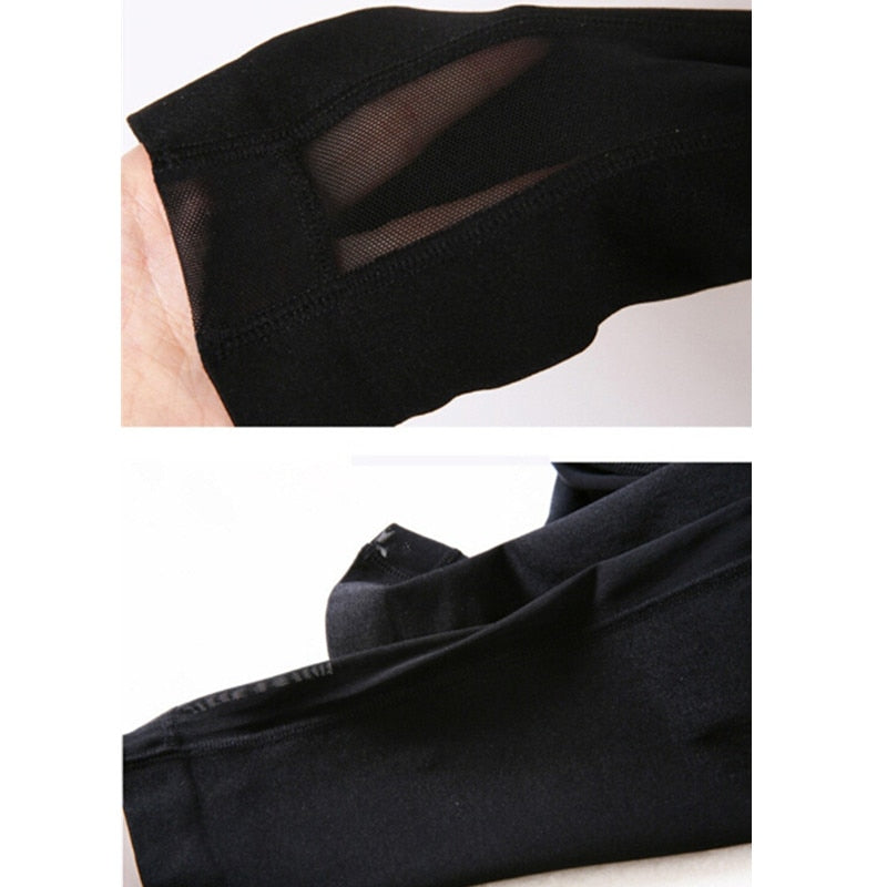 Women’s High Waist Cycling Pants Skinny Jogging Workout Gym Leggings Stretch Sports Training Cropped Pants High Elasticity A1