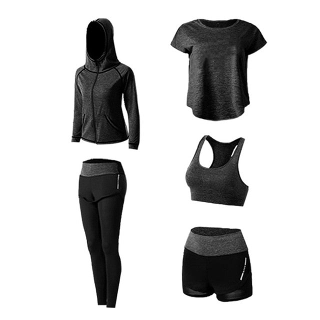 Seamless Yoga Set Women Fitness Clothing Sportswear Gym Leggings Thick Push-Ups Sports Bra 3 Piece Sports Suit BHD2
