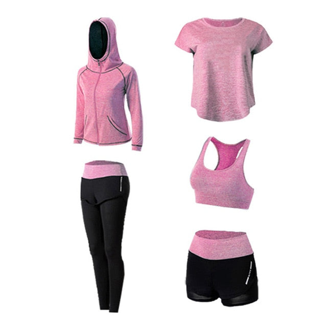 Seamless Yoga Set Women Fitness Clothing Sportswear Gym Leggings Thick Push-Ups Sports Bra 3 Piece Sports Suit BHD2