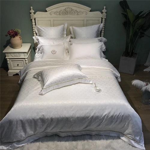 Deluxe European Court Style Delicate Lace 80S Pima Cotton Bedding Set Duvet Cover Bed Linen Bed Sheet Pillowcases 4/6/9pcs