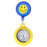 Smiling Clip-On Fob Brooch Pendant Hanging Quartz Pocket Adjustable Watch For Medical Doctor Nurse Watches