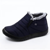 Ultralight Women Winter Waterproof Ankle Snow Boots Botas Mujer Boots Slip-On Flat Casual Shoes Plush Footwear