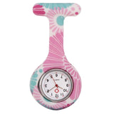 Newly Nurse Watches Printed Style Clip-On Fob Brooch Pendant Pocket Hanging Doctor Nurses Medical Quartz Watch FIF66