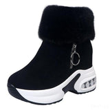 Women Ankle Warm Plush Winter High-Increasing Heel Snow Winter Boots