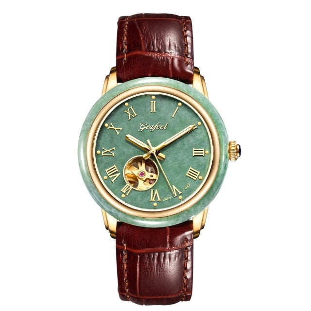 Real Mr Phil Jade Watch Gold Trainspotter Ornamental Space Mechanical Couple Table Strap Water-resistant A Undertakes