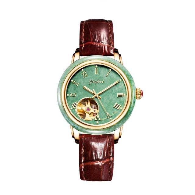 Real Mr Phil Jade Watch Gold Trainspotter Ornamental Space Mechanical Couple Table Strap Water-resistant A Undertakes