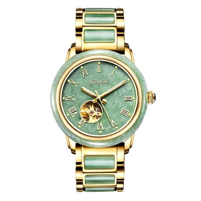 Real Mr Phil Jade Watch Gold Trainspotter Ornamental Space Mechanical Couple Table Strap Water-resistant A Undertakes