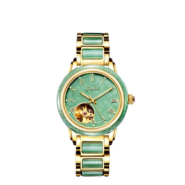 Real Mr Phil Jade Watch Gold Trainspotter Ornamental Space Mechanical Couple Table Strap Water-resistant A Undertakes