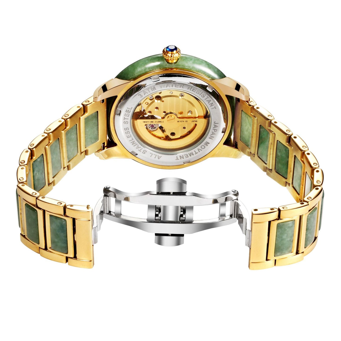 Real Mr Phil Jade Watch Gold Trainspotter Ornamental Space Mechanical Couple Table Strap Water-resistant A Undertakes