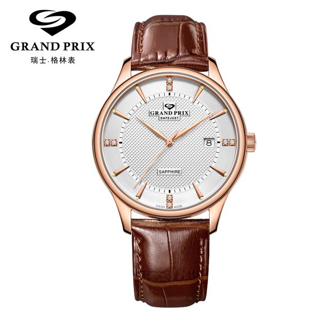 Top Brand GRAND PRIX Luxury Mechanical  Wrist Watches For Women New Waterproof Date Automatic Watches For Men relogio masculino