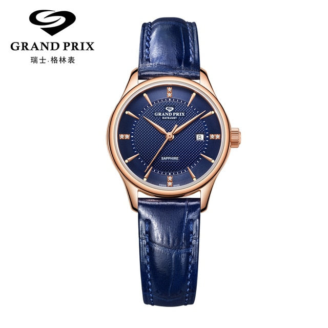Top Brand GRAND PRIX Luxury Mechanical  Wrist Watches For Women New Waterproof Date Automatic Watches For Men relogio masculino