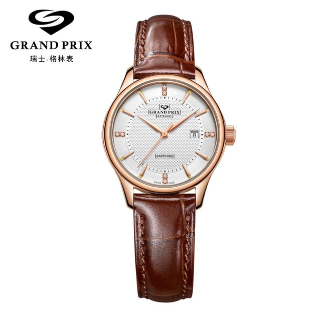 Top Brand GRAND PRIX Luxury Mechanical  Wrist Watches For Women New Waterproof Date Automatic Watches For Men relogio masculino