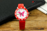 promotion luxury brand children watch beauty butterfly dial girls cartoon wristwatch cute annimal design boys quartz gift clock