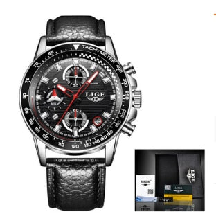 Mens Watches Top Brand Luxury Fashion Business Quartz Watch Men Sports Watch Waterproof Black Clock Relogio Masculino