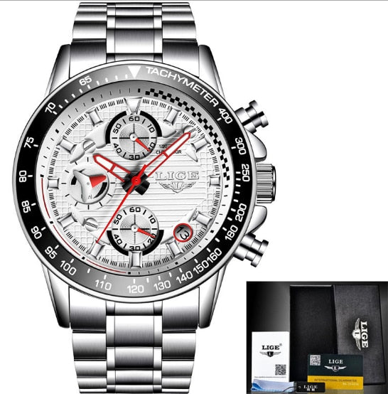 Mens Watches Top Brand Luxury Fashion Business Quartz Watch Men Sports Watch Waterproof Black Clock Relogio Masculino