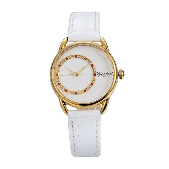 New College Fashion Simple Wind Stainless Steel Real Belt Watch Female Student Waterproof Quartz