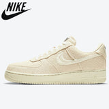 Authentic Stussy x Nike Air Force 1 Shadow One AF1 Shoes Women Men Official Breathable Sports Skateboard Sneakers