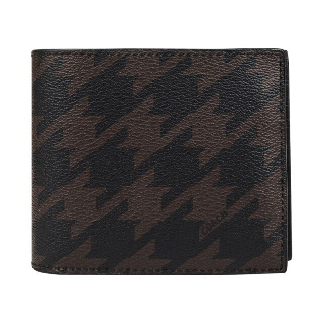 Coach F37885 Boxed Compact ID Wallet Gift Set in Houndstooth Print