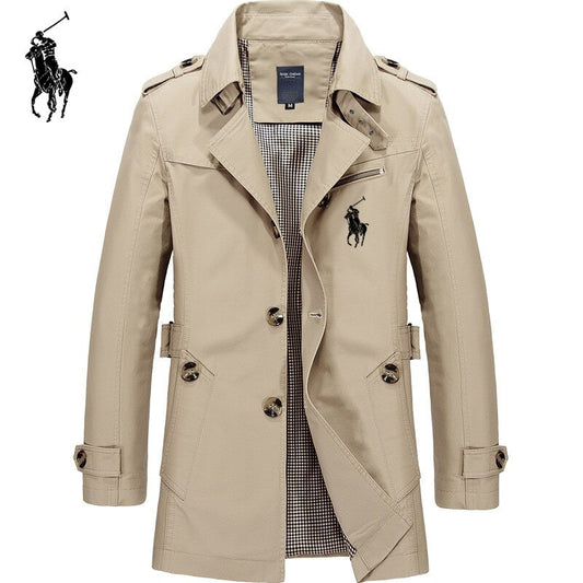 Mens Business Jacket 2020 Fashion Autumn Men Long  Windbreaker Jackets Overcoat Male Casual Winter Trench Outwear Coat