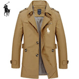 Mens Business Jacket 2020 Fashion Autumn Men Long  Windbreaker Jackets Overcoat Male Casual Winter Trench Outwear Coat