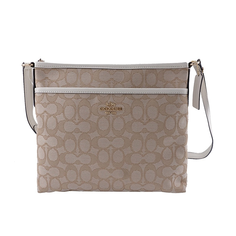 Coach Outlined Zip File Crossbody