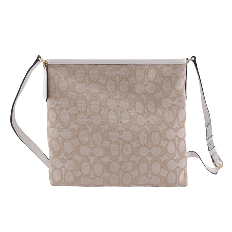 Coach Outlined Zip File Crossbody