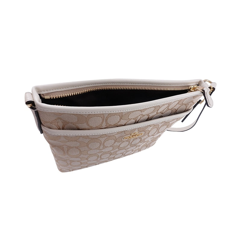 Coach Outlined Zip File Crossbody